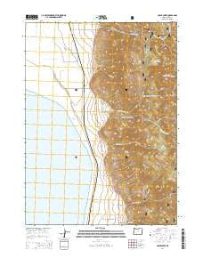 Crane Creek Oregon Current topographic map, 1:24000 scale, 7.5 X 7.5 Minute, Year 2014