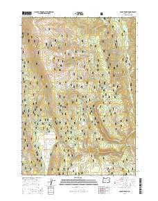 Crane Prairie Oregon Current topographic map, 1:24000 scale, 7.5 X 7.5 Minute, Year 2014