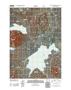 Crane Prairie Reservoir Oregon Historical topographic map, 1:24000 scale, 7.5 X 7.5 Minute, Year 2011