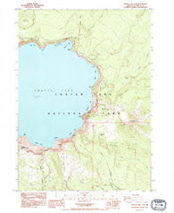 Crater Lake East Oregon Historical topographic map, 1:24000 scale, 7.5 X 7.5 Minute, Year 1985
