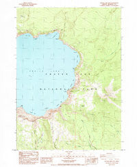 Crater Lake East Oregon Historical topographic map, 1:24000 scale, 7.5 X 7.5 Minute, Year 1985