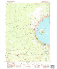 Crater Lake West Oregon Historical topographic map, 1:24000 scale, 7.5 X 7.5 Minute, Year 1985