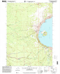 Crater Lake West Oregon Historical topographic map, 1:24000 scale, 7.5 X 7.5 Minute, Year 1997