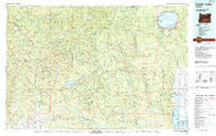 Crater Lake Oregon Historical topographic map, 1:100000 scale, 30 X 60 Minute, Year 1989