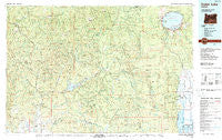 Crater Lake Oregon Historical topographic map, 1:100000 scale, 30 X 60 Minute, Year 1989