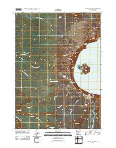 Crater Lake West Oregon Historical topographic map, 1:24000 scale, 7.5 X 7.5 Minute, Year 2011