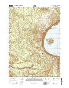 Crater Lake West Oregon Current topographic map, 1:24000 scale, 7.5 X 7.5 Minute, Year 2014