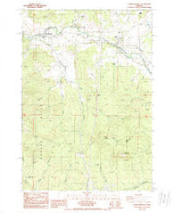 Crawfordsville Oregon Historical topographic map, 1:24000 scale, 7.5 X 7.5 Minute, Year 1988