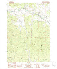 Crawfordsville Oregon Historical topographic map, 1:24000 scale, 7.5 X 7.5 Minute, Year 1988