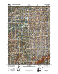 Crescent Oregon Historical topographic map, 1:24000 scale, 7.5 X 7.5 Minute, Year 2011