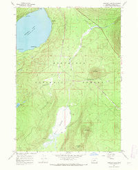 Crescent Lake Oregon Historical topographic map, 1:24000 scale, 7.5 X 7.5 Minute, Year 1967