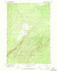 Crescent NE Oregon Historical topographic map, 1:24000 scale, 7.5 X 7.5 Minute, Year 1967