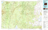 Crescent Oregon Historical topographic map, 1:100000 scale, 30 X 60 Minute, Year 1979