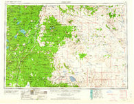 Crescent Oregon Historical topographic map, 1:250000 scale, 1 X 2 Degree, Year 1955