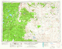 Crescent Oregon Historical topographic map, 1:250000 scale, 1 X 2 Degree, Year 1955