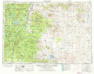 Crescent Oregon Historical topographic map, 1:250000 scale, 1 X 2 Degree, Year 1970