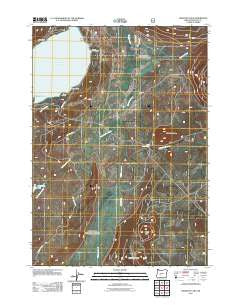 Crescent Lake Oregon Historical topographic map, 1:24000 scale, 7.5 X 7.5 Minute, Year 2011