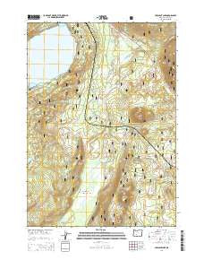 Crescent Lake Oregon Current topographic map, 1:24000 scale, 7.5 X 7.5 Minute, Year 2014