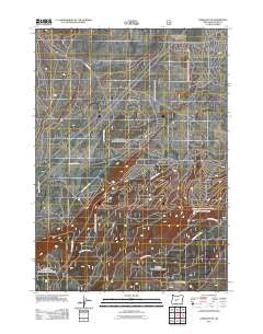 Crescent NE Oregon Historical topographic map, 1:24000 scale, 7.5 X 7.5 Minute, Year 2011