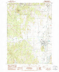 Creswell Oregon Historical topographic map, 1:24000 scale, 7.5 X 7.5 Minute, Year 1984
