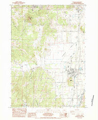 Creswell Oregon Historical topographic map, 1:24000 scale, 7.5 X 7.5 Minute, Year 1984
