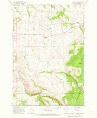 Cricket Flat Oregon Historical topographic map, 1:24000 scale, 7.5 X 7.5 Minute, Year 1964