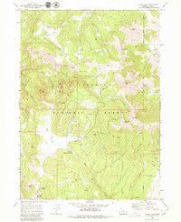 Crook Peak Oregon Historical topographic map, 1:24000 scale, 7.5 X 7.5 Minute, Year 1968