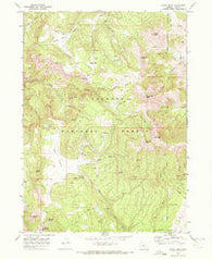 Crook Peak Oregon Historical topographic map, 1:24000 scale, 7.5 X 7.5 Minute, Year 1968