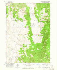 Crooked Creek Valley Oregon Historical topographic map, 1:24000 scale, 7.5 X 7.5 Minute, Year 1964