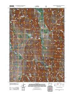 Crooked Creek Valley Oregon Historical topographic map, 1:24000 scale, 7.5 X 7.5 Minute, Year 2011