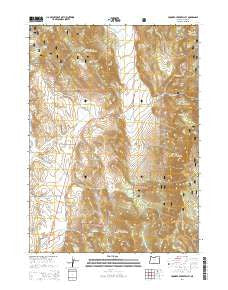 Crooked Creek Valley Oregon Current topographic map, 1:24000 scale, 7.5 X 7.5 Minute, Year 2014