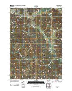 Crow Oregon Historical topographic map, 1:24000 scale, 7.5 X 7.5 Minute, Year 2011