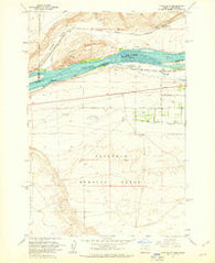 Crow Butte Washington Historical topographic map, 1:24000 scale, 7.5 X 7.5 Minute, Year 1962