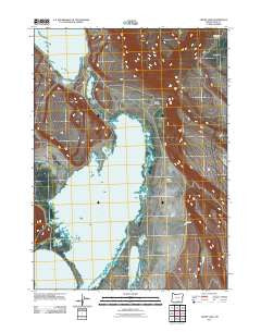 Crump Lake Oregon Historical topographic map, 1:24000 scale, 7.5 X 7.5 Minute, Year 2011