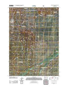 Cryder Butte Oregon Historical topographic map, 1:24000 scale, 7.5 X 7.5 Minute, Year 2011