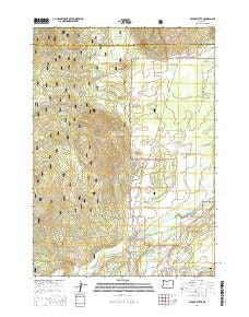Cryder Butte Oregon Current topographic map, 1:24000 scale, 7.5 X 7.5 Minute, Year 2014