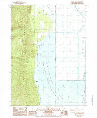 Crystal Spring Oregon Historical topographic map, 1:24000 scale, 7.5 X 7.5 Minute, Year 1985
