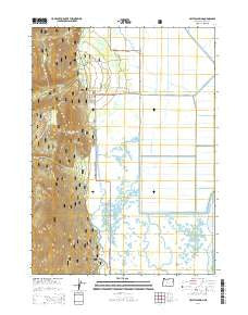 Crystal Spring Oregon Current topographic map, 1:24000 scale, 7.5 X 7.5 Minute, Year 2014