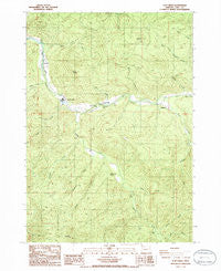 Culp Creek Oregon Historical topographic map, 1:24000 scale, 7.5 X 7.5 Minute, Year 1986