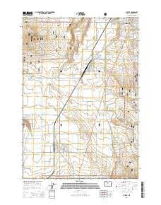 Culver Oregon Current topographic map, 1:24000 scale, 7.5 X 7.5 Minute, Year 2014