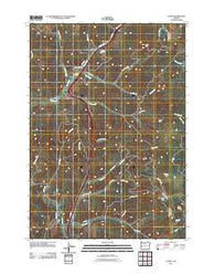 Curtin Oregon Historical topographic map, 1:24000 scale, 7.5 X 7.5 Minute, Year 2011