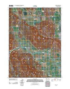 Dairy Oregon Historical topographic map, 1:24000 scale, 7.5 X 7.5 Minute, Year 2011