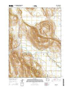Dairy Oregon Current topographic map, 1:24000 scale, 7.5 X 7.5 Minute, Year 2014
