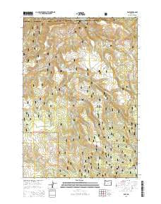 Dale Oregon Current topographic map, 1:24000 scale, 7.5 X 7.5 Minute, Year 2014