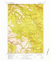 Dale Oregon Historical topographic map, 1:62500 scale, 15 X 15 Minute, Year 1951