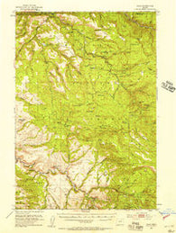 Dale Oregon Historical topographic map, 1:62500 scale, 15 X 15 Minute, Year 1951