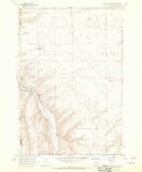 Dalreed Butte Oregon Historical topographic map, 1:24000 scale, 7.5 X 7.5 Minute, Year 1968