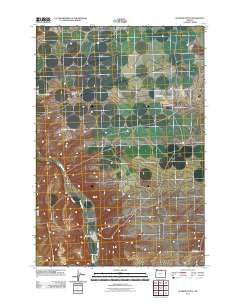 Dalreed Butte Oregon Historical topographic map, 1:24000 scale, 7.5 X 7.5 Minute, Year 2011