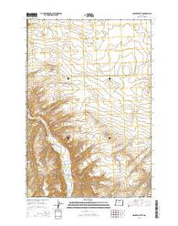 Dalreed Butte Oregon Current topographic map, 1:24000 scale, 7.5 X 7.5 Minute, Year 2014
