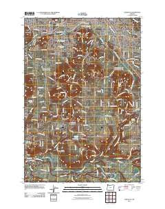 Damascus Oregon Historical topographic map, 1:24000 scale, 7.5 X 7.5 Minute, Year 2011